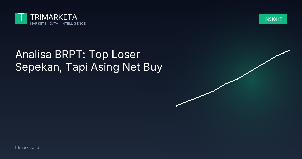 Analisa BRPT: Top Loser Sepekan, Tapi Asing Net Buy